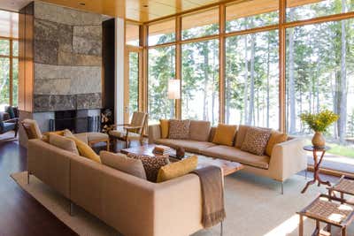  Country Vacation Home Living Room. Coastal Retreat by Heather Wells Inc.