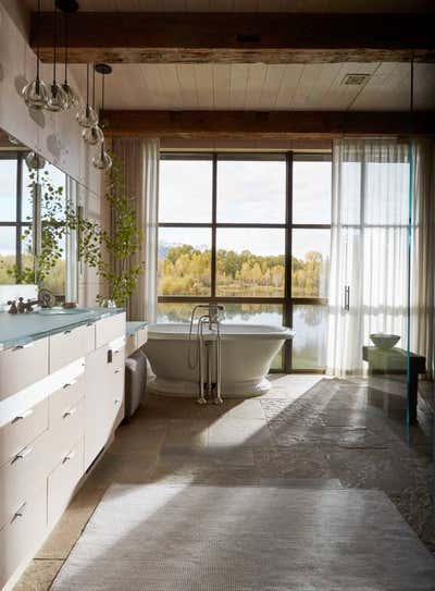  Cottage Family Home Bathroom. Snake River Sanctuary by WRJ Design Associates.