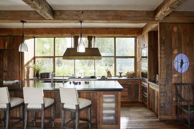  Rustic Family Home Kitchen. Snake River Sanctuary by WRJ Design Associates.