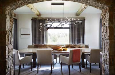  Rustic Family Home Dining Room. Nodding to Nature by WRJ Design Associates.