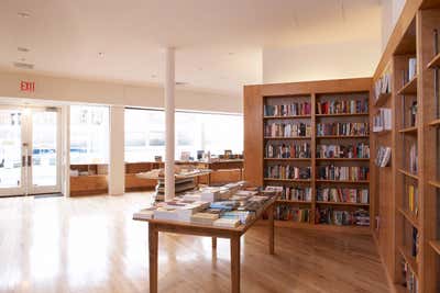  Mid-Century Modern Retail Open Plan. Greenlight Bookstore by Frederick Tang Architecture.
