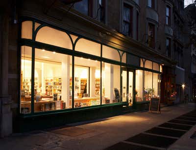  Mid-Century Modern Retail Exterior. Greenlight Bookstore by Frederick Tang Architecture.
