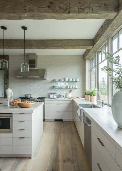  Country Vacation Home Kitchen. Lone Mountain Hideaway by WRJ Design Associates.