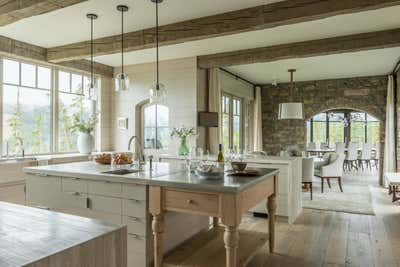  Country Vacation Home Kitchen. Lone Mountain Hideaway by WRJ Design Associates.