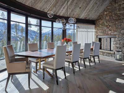  Rustic Vacation Home Dining Room. Lone Mountain Hideaway by WRJ Design Associates.