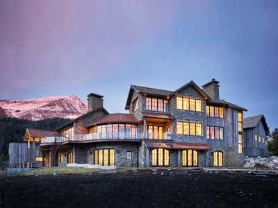  Rustic Vacation Home Exterior. Lone Mountain Hideaway by WRJ Design Associates.