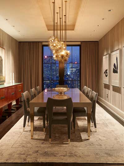  Contemporary Apartment Dining Room. Walker Tower by Bradley Bayou.
