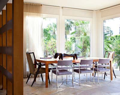  Contemporary Family Home Dining Room. Palm Springs by Bradley Bayou.