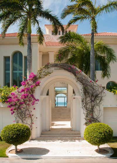  Mediterranean Beach House Exterior. Villa on the Beach by Jerry Jacobs Design.