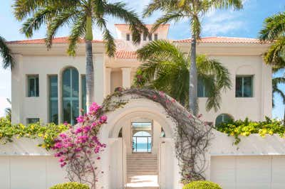  Mediterranean Exterior. Villa on the Beach by Jerry Jacobs Design.
