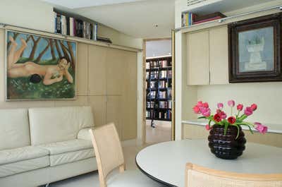 Contemporary Apartment Office and Study. Polanco Pied a Terre by Jerry Jacobs Design.