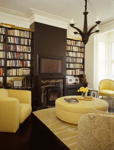  Eclectic Family Home Office and Study. Paris in San Francisco by Jerry Jacobs Design.