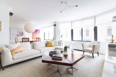  Mid-Century Modern Apartment Living Room. W70 by NINA CARBONE inc.
