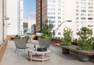Transitional Patio and Deck. Investment Firm Headquarters by Round Table Design, Inc..