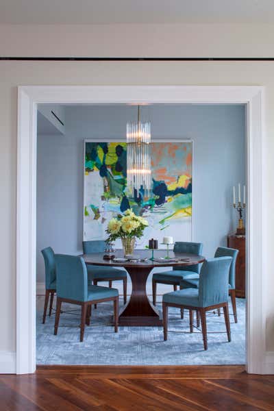  Transitional Apartment Dining Room. City Sophisticate by White Webb LLC.