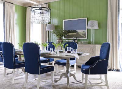  Transitional Family Home Dining Room. West University by Ann Wolf Interior Decoration.