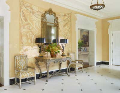 Traditional Family Home Entry and Hall. Virginia Estate by Bunny Williams Inc..