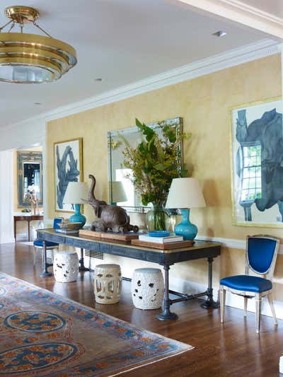  Tropical Family Home Entry and Hall. Delaware Estate by Bunny Williams Inc..