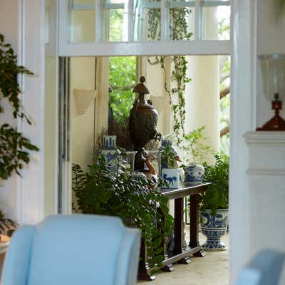  Tropical Entry and Hall. Tropical Escape by Bunny Williams Inc..