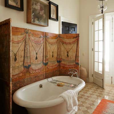  British Colonial Bathroom. Tropical Escape by Bunny Williams Inc..