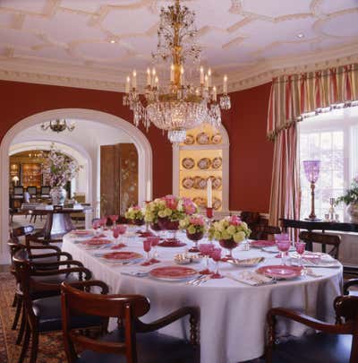  Traditional Family Home Dining Room. Long Island Residence by Bunny Williams Inc..