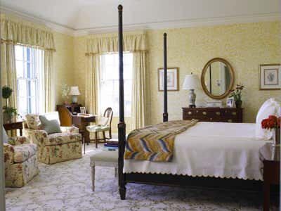  Traditional Family Home Bedroom. Connecticut Residence by Bunny Williams Inc..