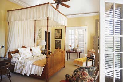  British Colonial Vacation Home Bedroom. Tropical Escape by Bunny Williams Inc..