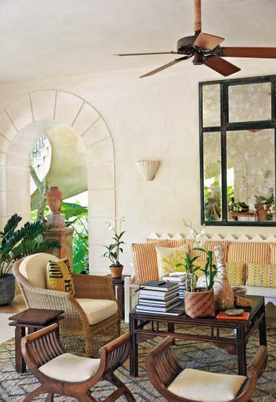  Tropical Vacation Home Living Room. Tropical Escape by Bunny Williams Inc..