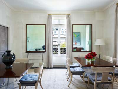  Transitional Apartment Dining Room. Fifth Avenue Residence by David Kleinberg Design Associates.