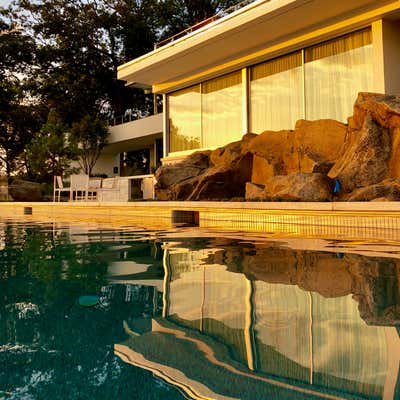  Mid-Century Modern Family Home Exterior. Neutra  by Todd Yoggy Designs.