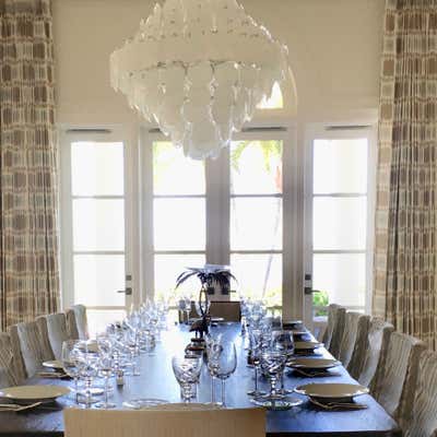  Transitional Family Home Dining Room. Johns Island Winter Home by Todd Yoggy Designs.