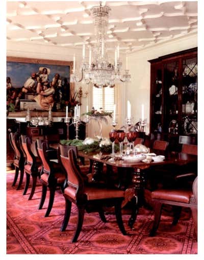 Regency Family Home Dining Room. Maurry Estate by Todd Yoggy Designs.