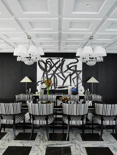 Contemporary Family Home Dining Room. Brisbane House  by Greg Natale.