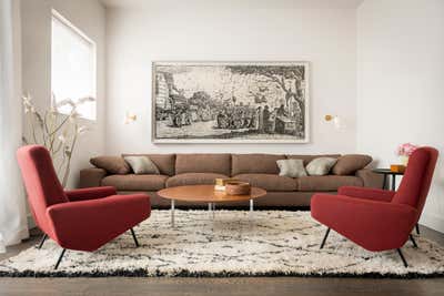  Mid-Century Modern Family Home Living Room. Noe Valley Residence by Charles de Lisle.