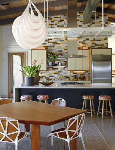 Mid-Century Modern Family Home Kitchen. William Wurster Ranch by Charles de Lisle.