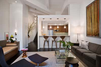  Contemporary Bachelor Pad Living Room. WEST VILLAGE BACHELOR LOFT by Michael Wood & Co..