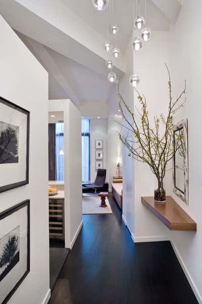  Contemporary Bachelor Pad Entry and Hall. WEST VILLAGE BACHELOR LOFT by Michael Wood & Co..