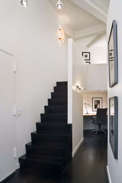  Contemporary Bachelor Pad Entry and Hall. WEST VILLAGE BACHELOR LOFT by Michael Wood & Co..