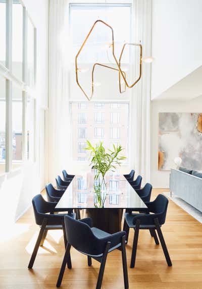  Modern Apartment Dining Room. Bowery Duplex by ASH NYC.