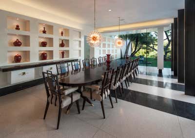  Mid-Century Modern Family Home Dining Room. The Brody House by Stephen Stone Designs.