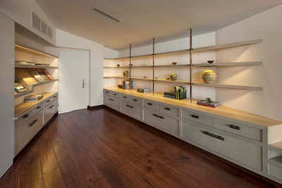  Transitional Family Home Storage Room and Closet. The Brody House by Stephen Stone Designs.
