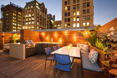 Contemporary Apartment Exterior. 5TH AVENUE TERRACE by Michael Wood & Co..