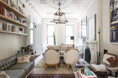  Bohemian Family Home Living Room. Prospect Heights by Louisa G Roeder, LLC.