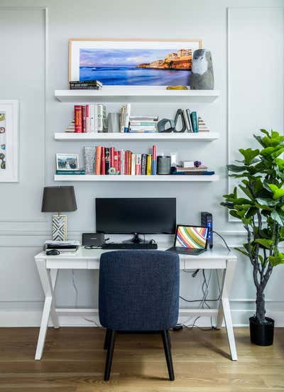 Contemporary Apartment Office and Study. Nolita by Louisa G Roeder, LLC.