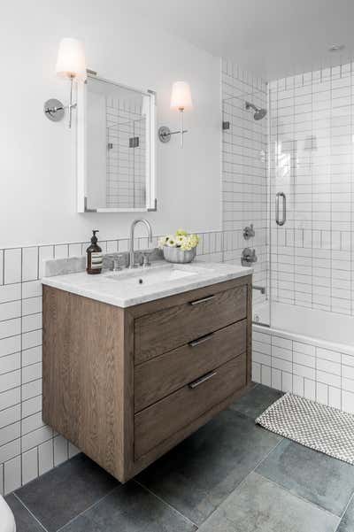  Contemporary Apartment Bathroom. Nolita by Louisa G Roeder, LLC.
