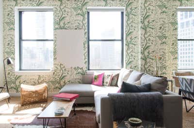  Eclectic Apartment Living Room. Flatiron by Louisa G Roeder, LLC.