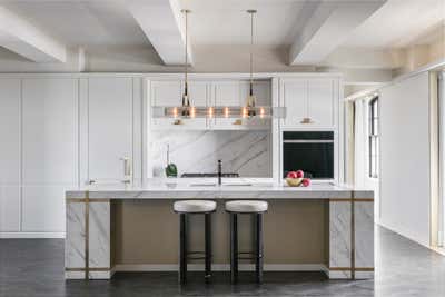  Modern Minimalist Apartment Kitchen. Gilded Transformation by Blainey North.