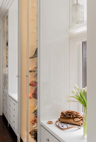 Contemporary Family Home Storage Room and Closet. Boston Brownstone by De Choix. Design..