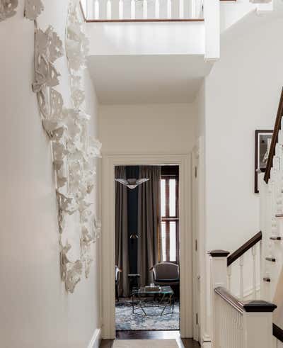  Contemporary Family Home Entry and Hall. Boston Brownstone by De Choix. Design..