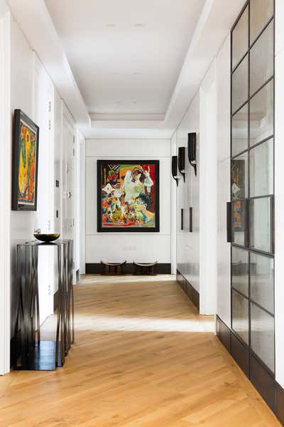  Mid-Century Modern Apartment Entry and Hall. Notting Hill Apartment by Louise Holt Design Ltd.